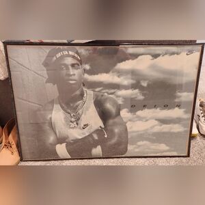 Nike 1993 Vintage "Attitude" Deion Sanders Poster Football Baseball Great Shape